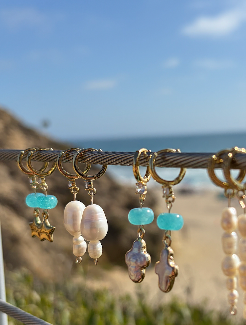 Milky Huggie Hoops