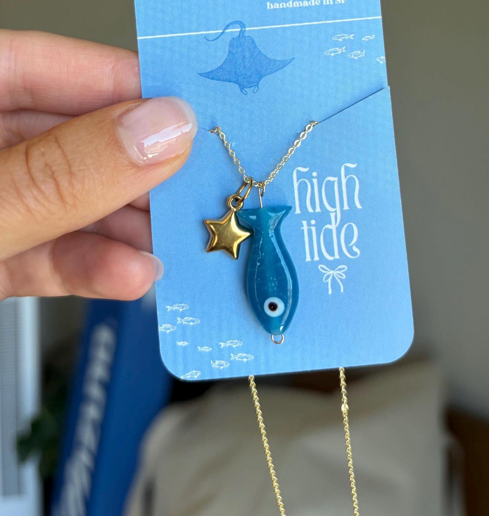 Pearly Fish Necklace