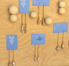 Mother of Pearl Drop Chain Earrings